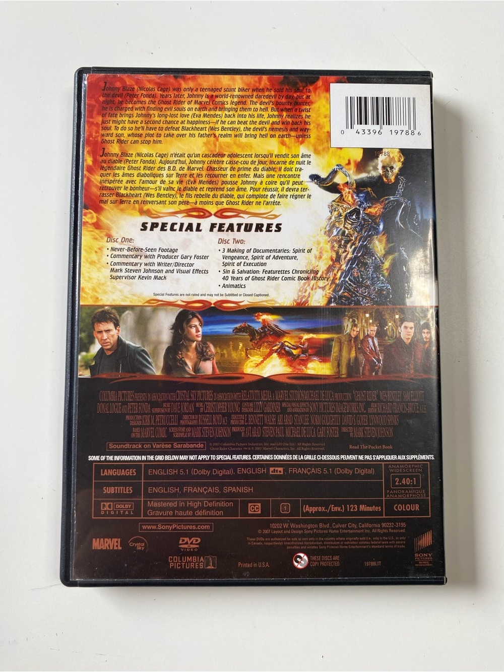 Ghost Rider (DVD, 2007, 2-Disc Set, Extended Cut) - Picture 3 of 8